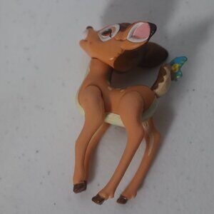Walt Disney Bambi Action Figure Blue Butterfly On Tail 3 1/2" Tall
